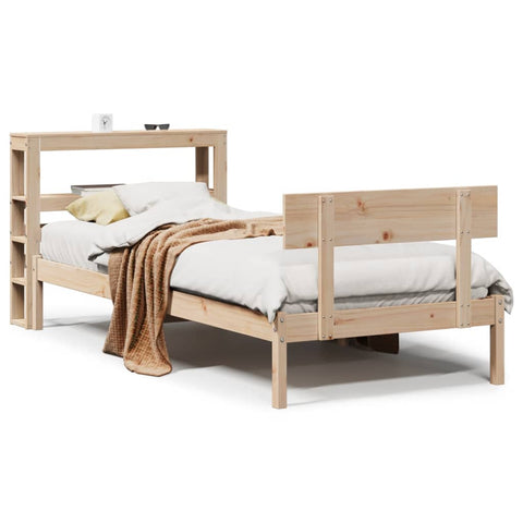 vidaXL Bed Frame without Mattress 90x200 cm Solid Wood Pine