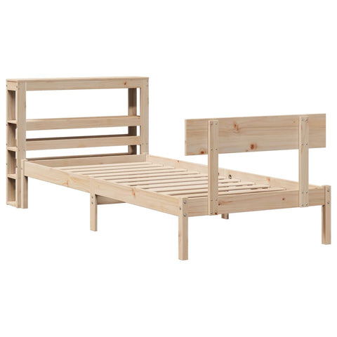 vidaXL Bed Frame without Mattress 90x200 cm Solid Wood Pine