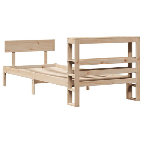 vidaXL Bed Frame without Mattress 90x200 cm Solid Wood Pine