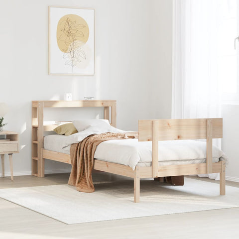 vidaXL Bed Frame without Mattress 90x200 cm Solid Wood Pine