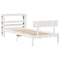 vidaXL Bed Frame without Mattress White 90x200 cm Solid Wood Pine