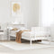vidaXL Bed Frame without Mattress White 90x200 cm Solid Wood Pine