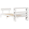 vidaXL Bed Frame without Mattress White 90x200 cm Solid Wood Pine