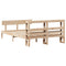 vidaXL Bed Frame without Mattress 140x200 cm Solid Wood Pine