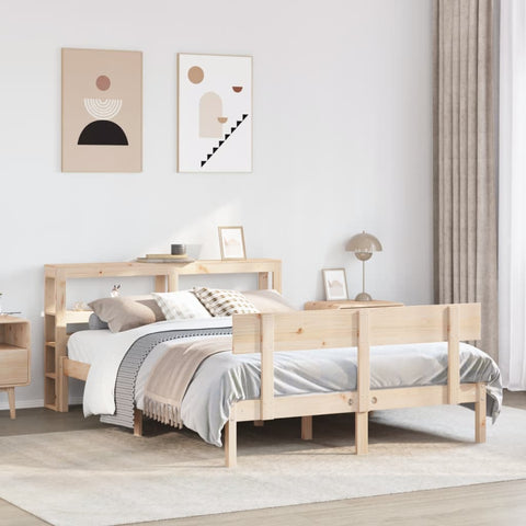 vidaXL Bed Frame without Mattress 160x200 cm Solid Wood Pine
