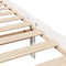 vidaXL Bed Frame without Mattress White 160x200 cm Solid Wood Pine