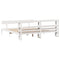 vidaXL Bed Frame without Mattress White 180x200 cm Super King Solid Wood Pine