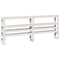 vidaXL Bed Frame without Mattress White 180x200 cm Super King Solid Wood Pine