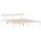vidaXL Bed Frame without Mattress White 180x200 cm Super King Solid Wood Pine