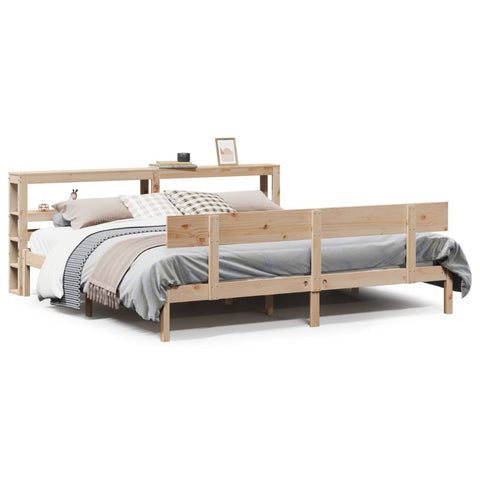 vidaXL Bed Frame without Mattress 200x200 cm Solid Wood Pine