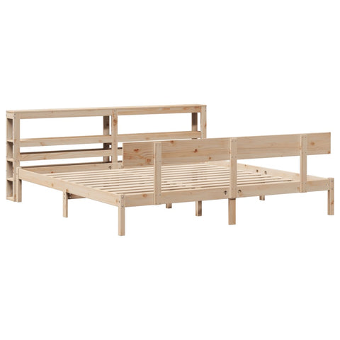 vidaXL Bed Frame without Mattress 200x200 cm Solid Wood Pine