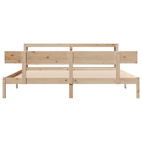 vidaXL Bed Frame without Mattress 200x200 cm Solid Wood Pine