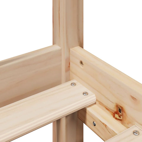 vidaXL Bed Frame without Mattress 75x190 cm Small Single Solid Wood Pine