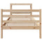 vidaXL Bed Frame without Mattress 90x190 cm Single Solid Wood Pine