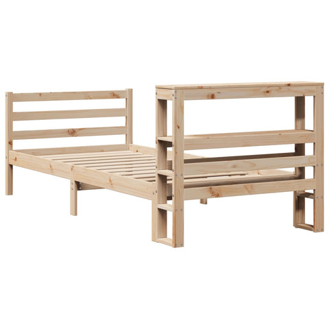 vidaXL Bed Frame without Mattress 90x190 cm Single Solid Wood Pine
