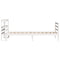 vidaXL Bed Frame without Mattress White 90x190 cm Single Solid Wood Pine