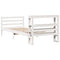 vidaXL Bed Frame without Mattress White 90x190 cm Single Solid Wood Pine