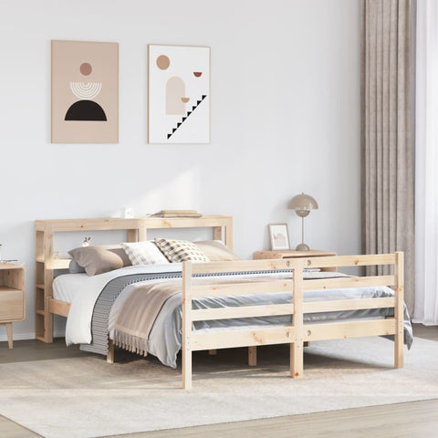 vidaXL Bed Frame without Mattress 120x200 cm Solid Wood Pine