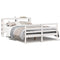 vidaXL Bed Frame without Mattress White 120x200 cm Solid Wood Pine