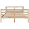 vidaXL Bed Frame without Mattress 140x200 cm Solid Wood Pine
