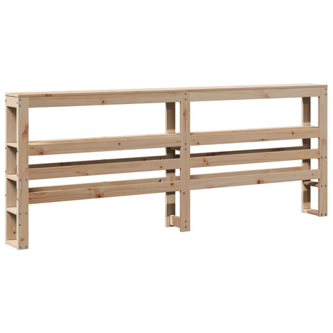 vidaXL Bed Frame without Mattress 180x200 cm Super King Solid Wood Pine