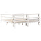 vidaXL Bed Frame without Mattress White 180x200 cm Super King Solid Wood Pine