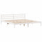 vidaXL Bed Frame without Mattress White 180x200 cm Super King Solid Wood Pine