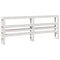 vidaXL Bed Frame without Mattress White 180x200 cm Super King Solid Wood Pine