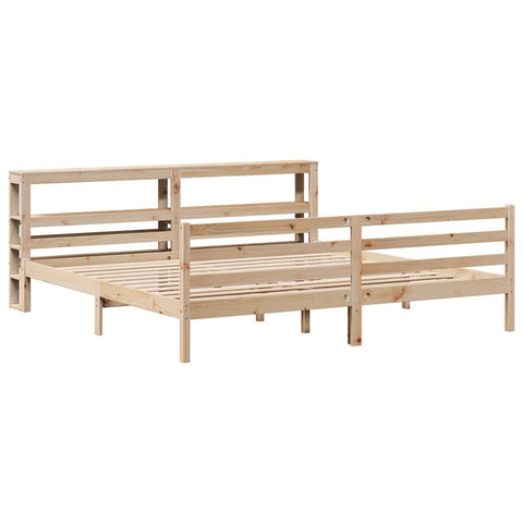 vidaXL Bed Frame without Mattress 200x200 cm Solid Wood Pine