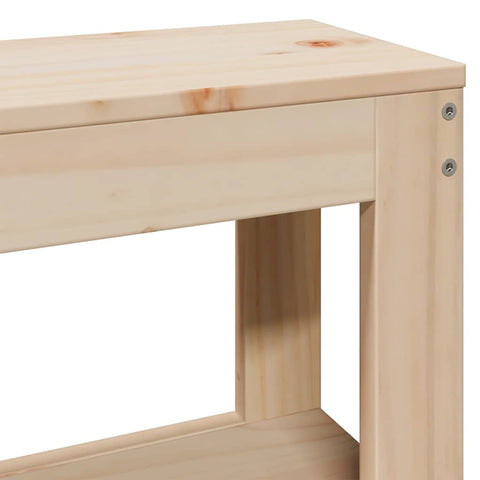 vidaXL Bed Frame without Mattress 200x200 cm Solid Wood Pine