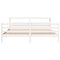 vidaXL Bed Frame without Mattress White 200x200 cm Solid Wood Pine