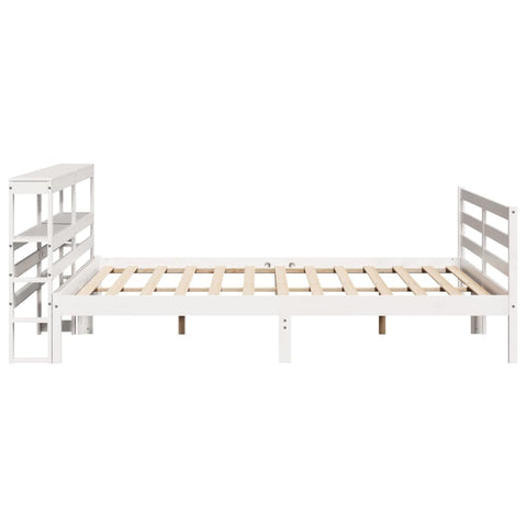 vidaXL Bed Frame without Mattress White 200x200 cm Solid Wood Pine