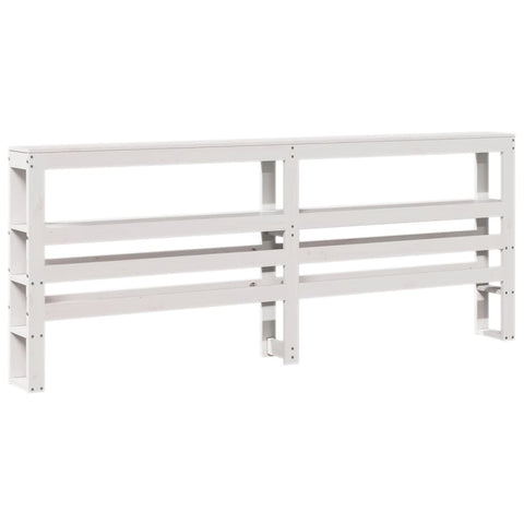 vidaXL Bed Frame without Mattress White 200x200 cm Solid Wood Pine