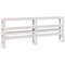 vidaXL Bed Frame without Mattress White 200x200 cm Solid Wood Pine