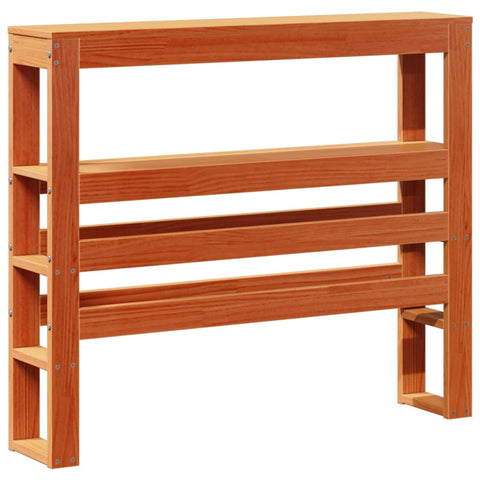 vidaXL Bed Frame without Mattress Wax Brown 90x200 cm Solid Wood Pine