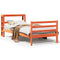 vidaXL Bed Frame without Mattress Wax Brown 100x200 cm Solid Wood Pine