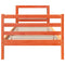 vidaXL Bed Frame without Mattress Wax Brown 100x200 cm Solid Wood Pine