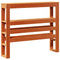 vidaXL Bed Frame without Mattress Wax Brown 100x200 cm Solid Wood Pine
