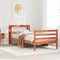 vidaXL Bed Frame without Mattress Wax Brown 100x200 cm Solid Wood Pine