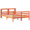 vidaXL Bed Frame without Mattress Wax Brown 120x200 cm Solid Wood Pine