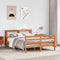 vidaXL Bed Frame without Mattress Wax Brown 160x200 cm Solid Wood Pine