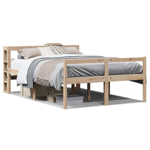 vidaXL Senior Bed with Headboard without Mattress 140x190 cm