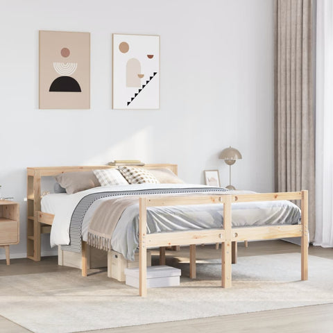vidaXL Senior Bed with Headboard without Mattress 140x190 cm