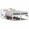 vidaXL Senior Bed with Headboard without Mattress White 150x200 cm King Size