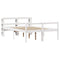 vidaXL Senior Bed with Headboard without Mattress White 150x200 cm King Size