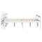 vidaXL Senior Bed with Headboard without Mattress White 150x200 cm King Size