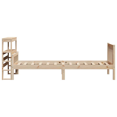 vidaXL Bed Frame without Mattress 90x190 cm Single Solid Wood Pine