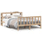 vidaXL Bed Frame without Mattress 120x190 cm Small Double Solid Wood Pine