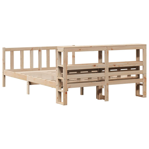 vidaXL Bed Frame without Mattress 120x190 cm Small Double Solid Wood Pine