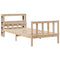 vidaXL Bed Frame without Mattress 100x200 cm Solid Wood Pine